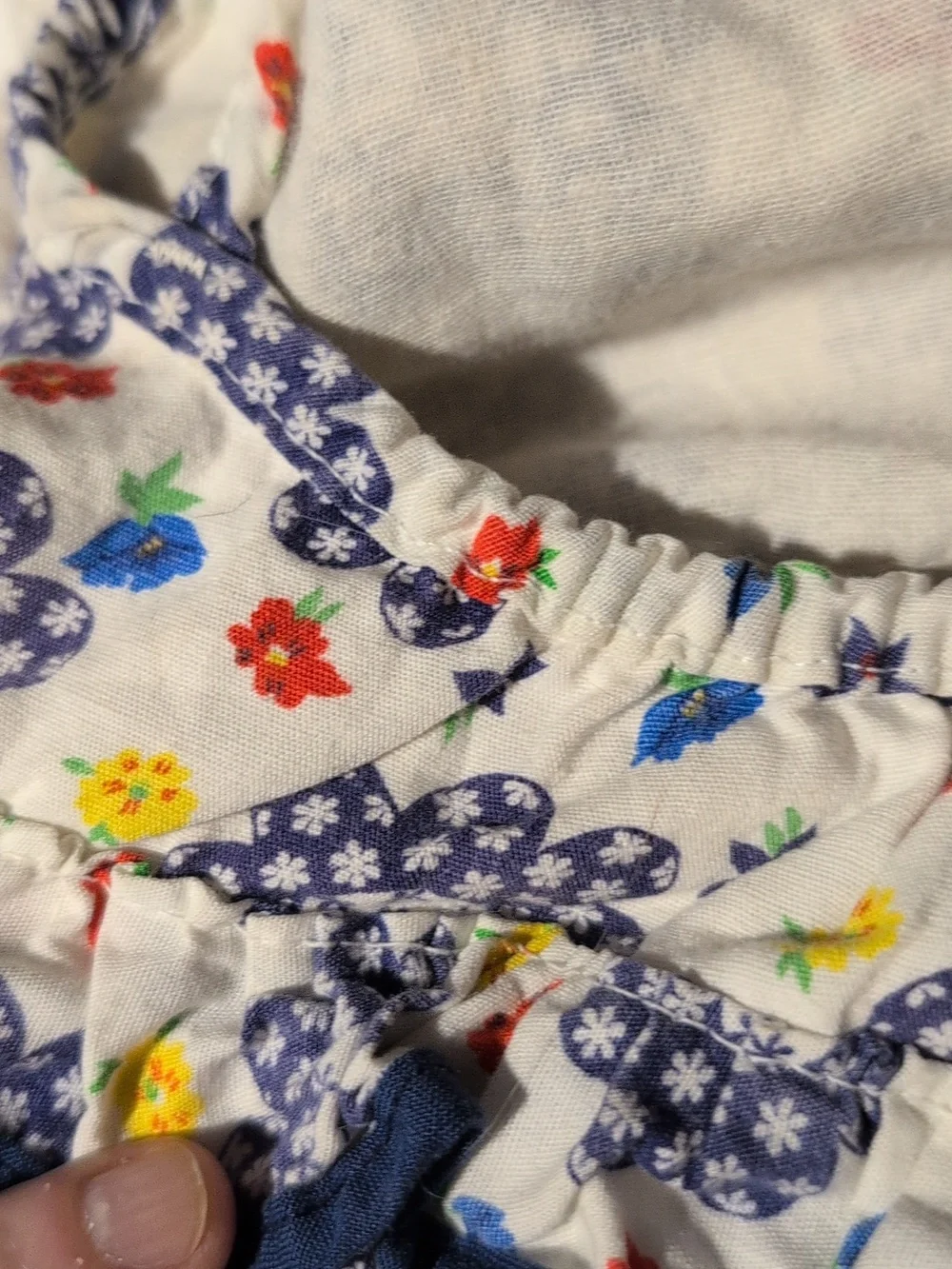 70s Vintage Multi Color Floral Print Toddler‎ Swimsuit Ruffles Rare 4T